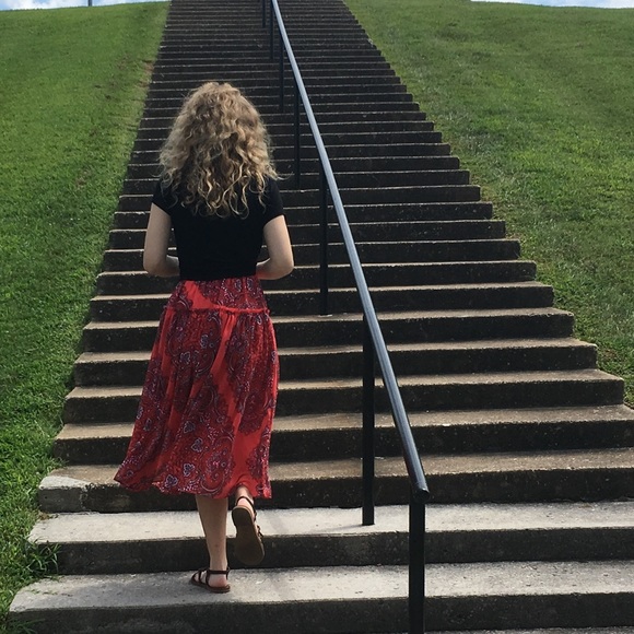 Boho Beachy tiered maxi dress - Picture 4 of 4